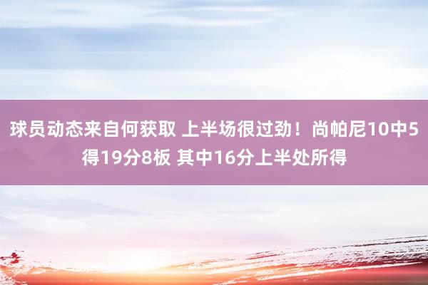 球员动态来自何获取 上半场很过劲！尚帕尼10中5得19分8板 其中16分上半处所得