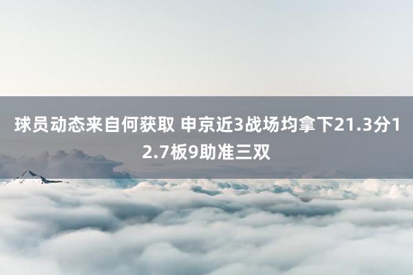 球员动态来自何获取 申京近3战场均拿下21.3分12.7板9助准三双