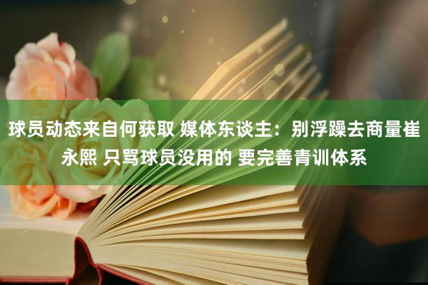 球员动态来自何获取 媒体东谈主：别浮躁去商量崔永熙 只骂球员没用的 要完善青训体系