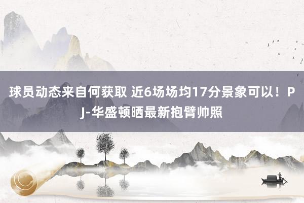 球员动态来自何获取 近6场场均17分景象可以！PJ-华盛顿晒最新抱臂帅照